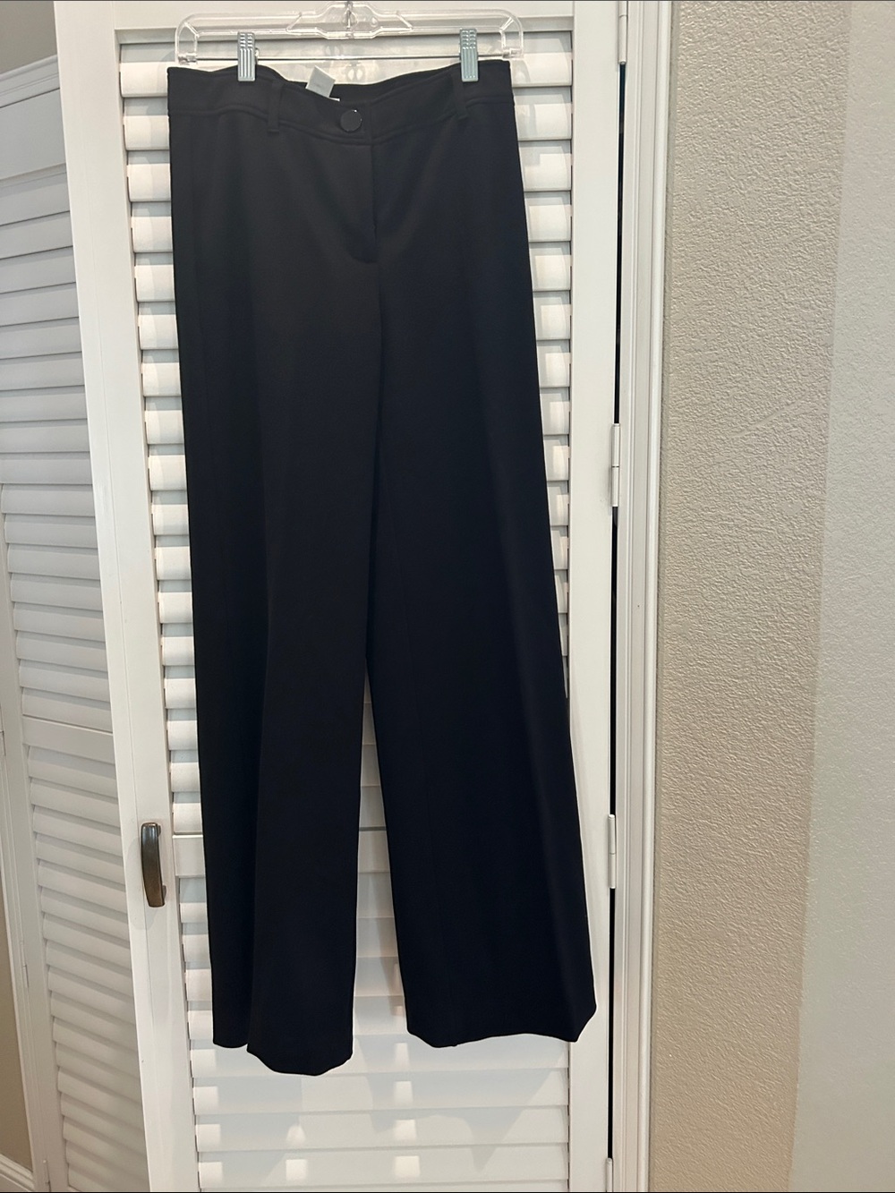 White House Black Market Black Wide-Leg Dress Pants